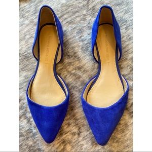 Blue Suede Flats by Banana Republic 6.5